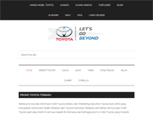 Tablet Screenshot of dealertoyotajakarta.com